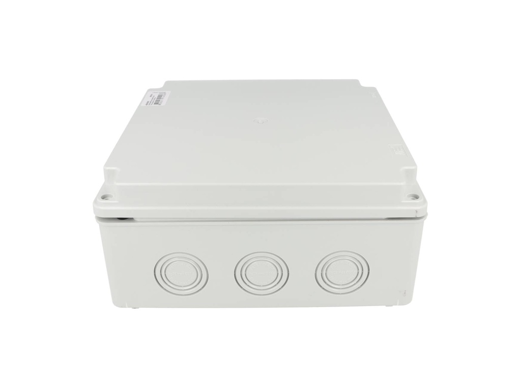 40205005 — CAJA CON KNOCKOUTS PRE-PERFORADOS PLASTICA ABS DE CONEXIONES 218X1218X96.5MM. GRIS IP67