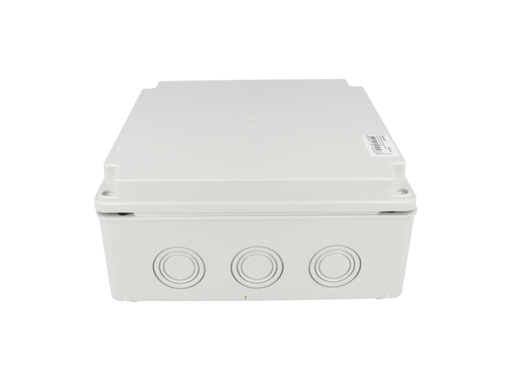 40205005 — CAJA CON KNOCKOUTS PRE-PERFORADOS PLASTICA ABS DE CONEXIONES 218X1218X96.5MM. GRIS IP67