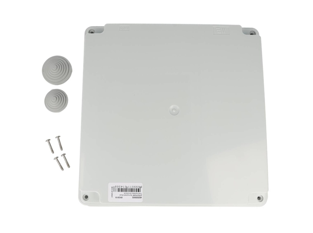 40205005 — CAJA CON KNOCKOUTS PRE-PERFORADOS PLASTICA ABS DE CONEXIONES 218X1218X96.5MM. GRIS IP67