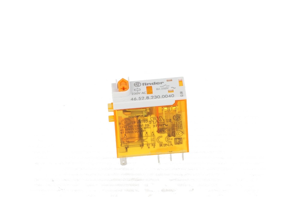 465282300040 — MINI-RELE INDUSTRIAL 230VCA 2P2T 8-16AMP