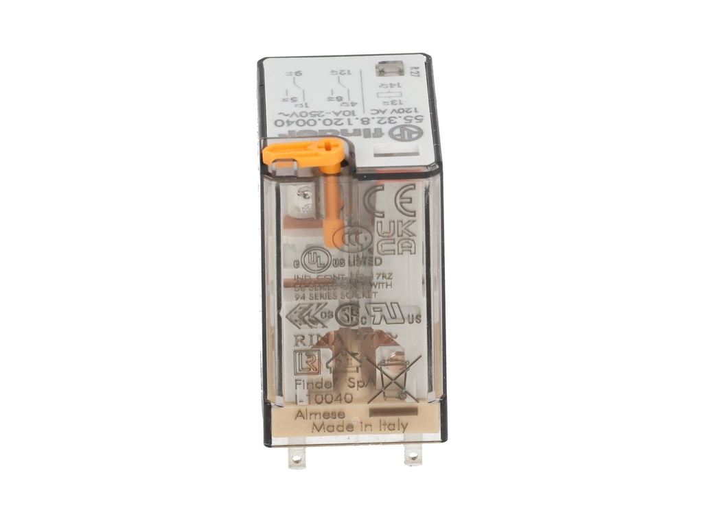 553281200040 — RELE 120VCA 2P2T 10AMP.