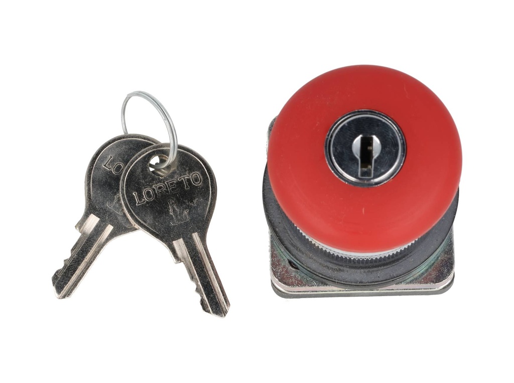AMKB4 — HONGO CON LLAVE CERRAR Y DESENCLAVAR 30mmROJO
