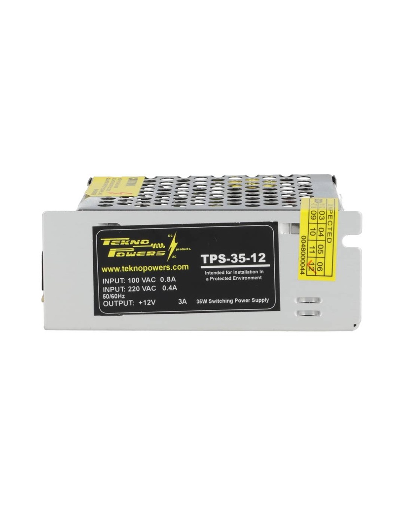 TPS-36-12 — FUENTE DE VOLTAJE 12V/3A/36W, 110-220VCA, 85 X 60X 30 mm