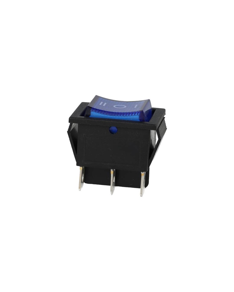 TP-321-2T-B — INTERRUPTOR 2P2T AZUL ON-OFF-ON, 6 TERMINALES