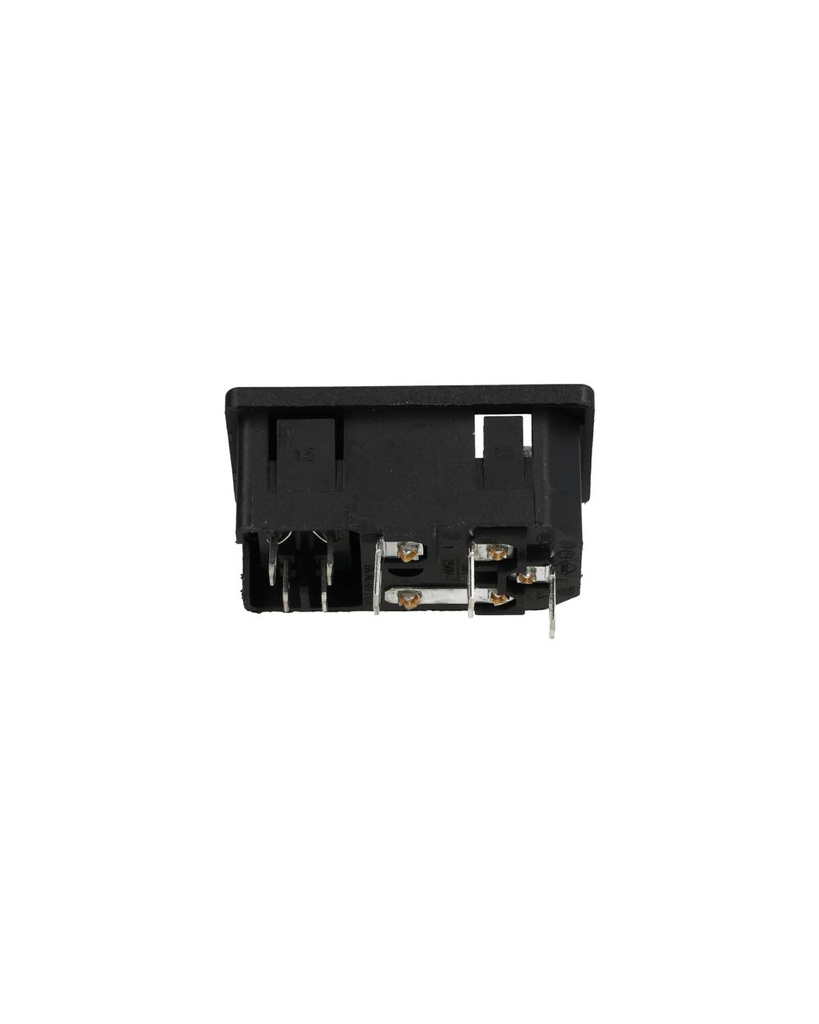 TP-CF-R — INTERRUPTOR CON FUSIBLE Y CONECTOR PARA GABINETE. 125VCA/10AMP. COLOR ROJO