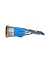 TP-ML25-PR24 — INTERRUPTOR METALICO 25mm 24V, ON-OFF2P2T, IP65, CON SIMBOLO DE ENCENDIDDO