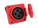 TP-CIS-3PT16E — CONECTOR IND HEMBRA PARA GABINETE 3P+T 16A415VCA, (PARA MACHO # TP-CIP-3PT16) 