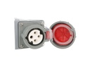 TP-CIS-3PT16ST — CONECTOR IND HEMBRA PARA SOBREPONER 3P+T16A, 415VCA,  (PARA MACHO #TP-CIP-3PT16LT) 