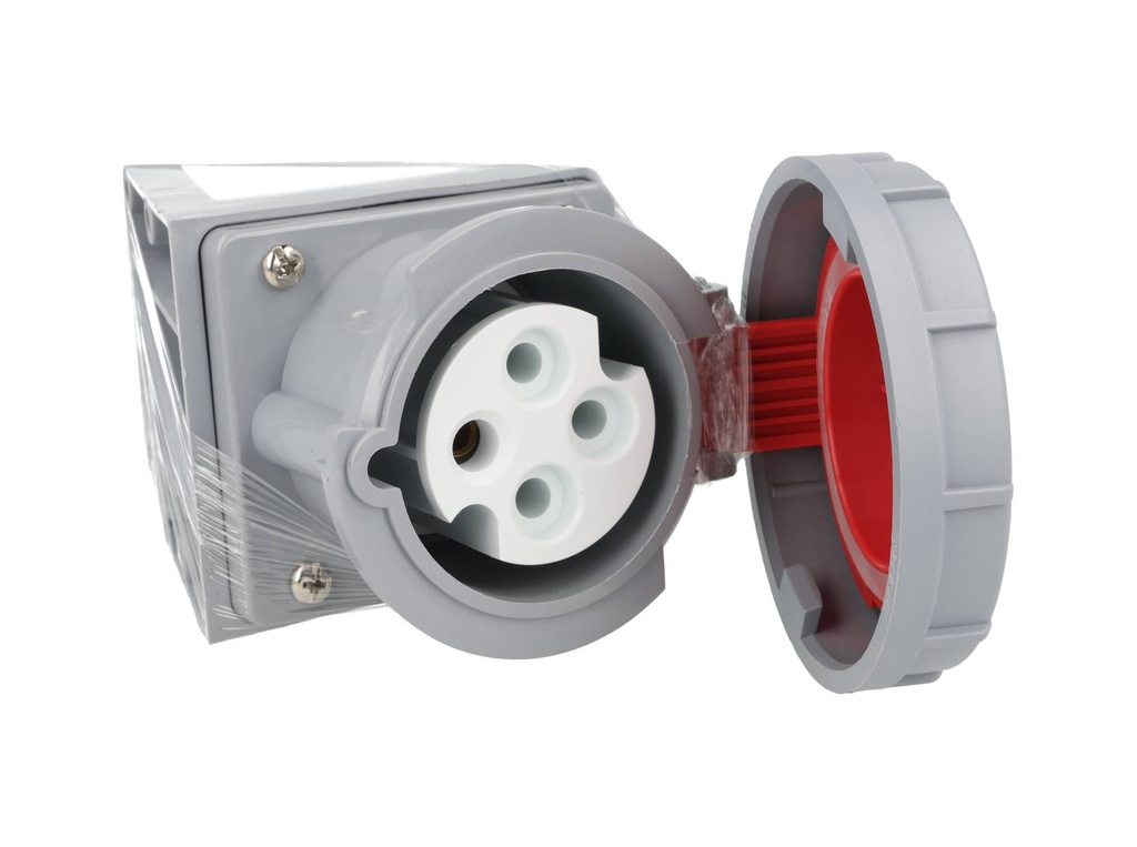 TP-CIS-3PT32ST — CONECTOR IND HEMBRA PARA SOBREPONER 3P+T32A, 415VCA,  (MACHO #TP-CIP-3PT32LT) 