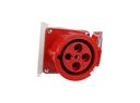TP-CIS-3PT125S — CONECTOR IND HEMBRA PARA SOBREPONER 3P+T125A, 415VCA,  (PARA MACHO #TP-CIP-3PT125L) 