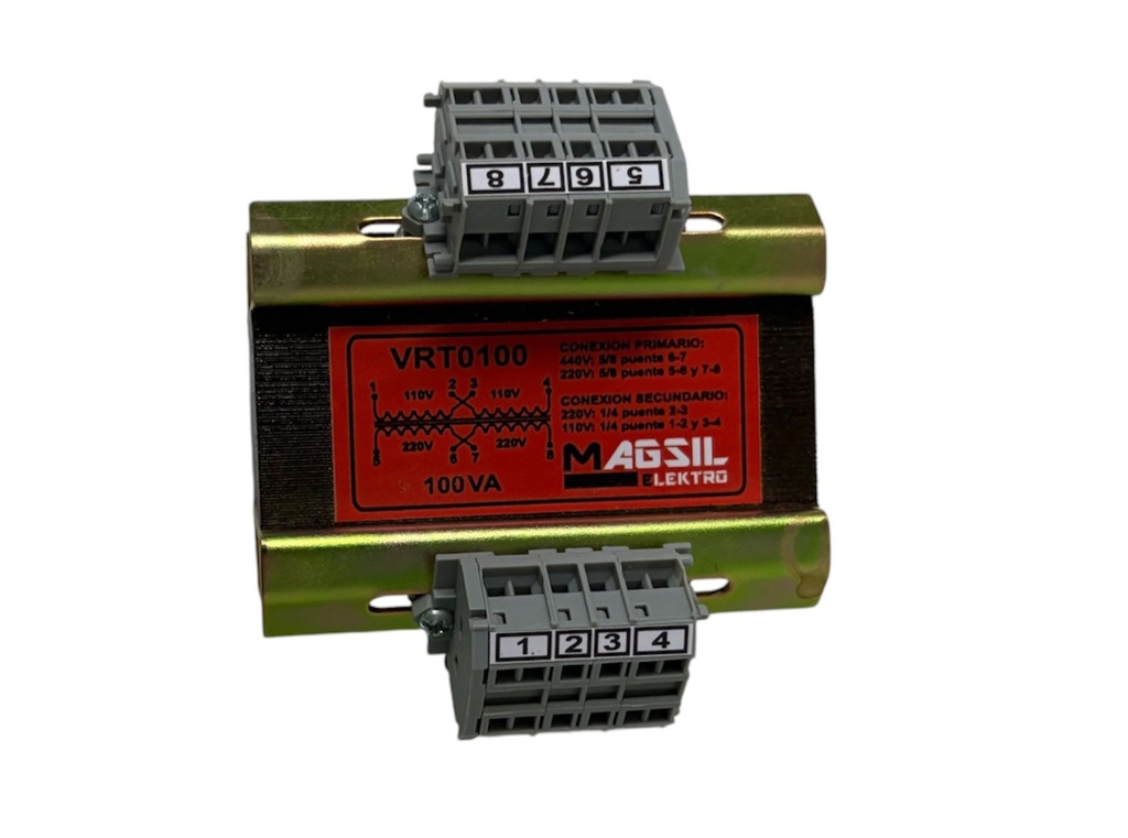 VRT0100 — TRANSFORMADORES MONOFASICOS CONTROL 100VA
