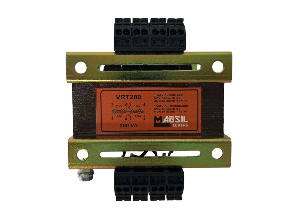 VRT0200 — TRANSFORMADORES MONOFASICOS CONTROL 200VA