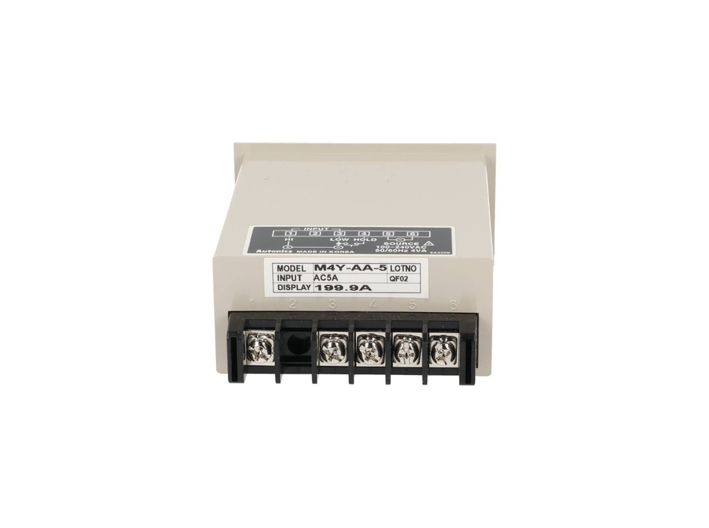 M4Y-AA-5* — AMPERIMETRO 0-199.9ACA CONEXION A TIERRA CORRIENTE 5-200A, 110-220VCA