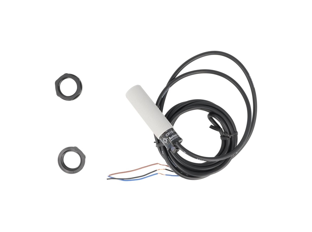 CR18-8DP* — SENSOR CAPACITIVO DE 18MM, S/8MM, PNP, NA, 10-30VCD