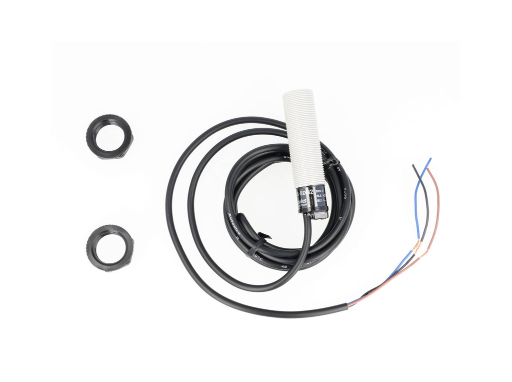 CR18-8DN2 — SENSOR CAPACITIVO DE 18MM, S/8MM, NPN, NA,10-30VCD