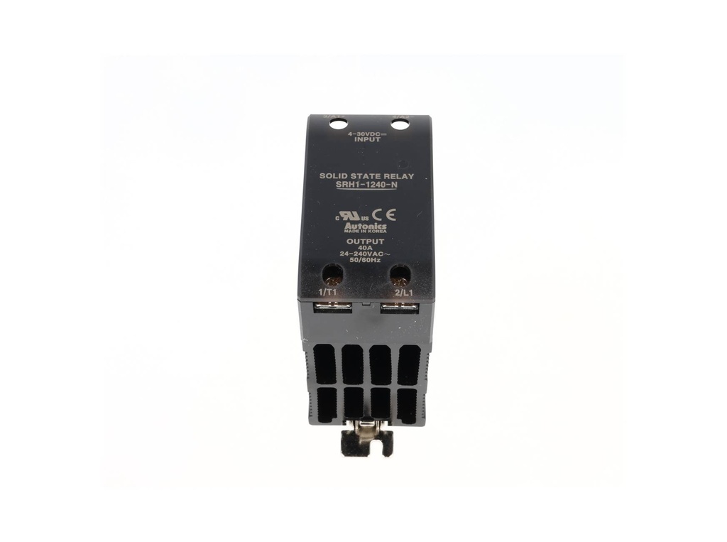 SRH1-1240 — RELEVADOR DE ESTADO SOLIDO CON DISIPADOR, 40 A, PARA 24-240VCA, ENTRADA 4-30VCD, CRUCE CERO