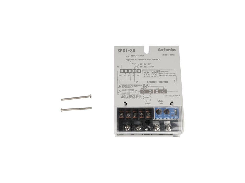 SPC1-35E — CONTROL DE POTENCIA 35AMP. 1FASE, 220VCA, 94.6X24.8X92mm