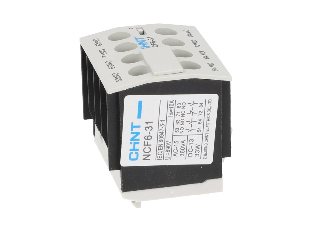 NCF6-31 — BLOQUE AUXILIAR 3NA+1NC, P/CONTACTOR NC6