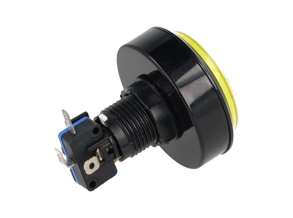 TP-VGS-Y — SWITCH AMARILLO P/CONSOLA TIPO ARCADE 60, MM, BARRENO 24MM