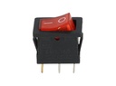 TP-KCD-RL — SWITCH ILUMINADO ROJO 1P1T 10A/250VCA12.5X18mm 3 TERMINALES, CICLOS :10, 000