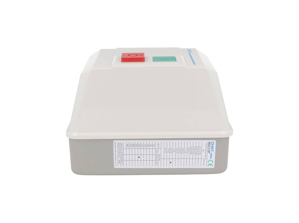 NQ3-5.5P-8A — ARRANCADOR MAGNETICO 5-8A, 220VCA/60HZ, BASE METALICA + CUBIERTA PLASTICA