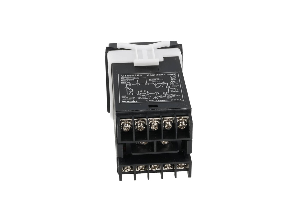 CT6S-2P4 — CONTADOR/TIMER, 100-240VCA 1/16 DIN, 6D, 2RELAY 1 SALIDA NPN EQUIV. P62A 