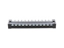 TB-3512 — BLOQUE DE TERMINALES MONTAJE FIJO 35AMP12 POLOS, 600V, CALIBRE 14 AWG, 100°C (A PRUEBA DE FUEGO) , 20x162x30mm