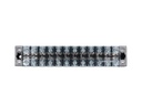 TB-3512 — BLOQUE DE TERMINALES MONTAJE FIJO 35AMP12 POLOS, 600V, CALIBRE 14 AWG, 100°C (A PRUEBA DE FUEGO) , 20x162x30mm