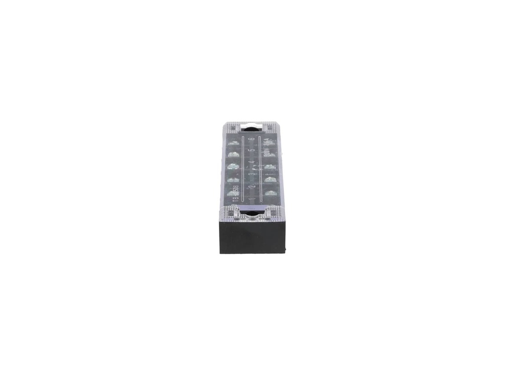 TB-3506 — BLOQUE DE TERMINALES MONTAJE FIJO 35AMP6 POLOS, 600V, CALIBRE 14 AWG, 100°C (A PRUEBA DE FUEGO) , 19x91x30mm