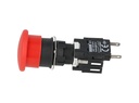 D100YM30K — BOTON PULSADOR HONGO 16mm, 1C NA, MOMENTANEO (MAXIMO 3 CONTACTOS) 