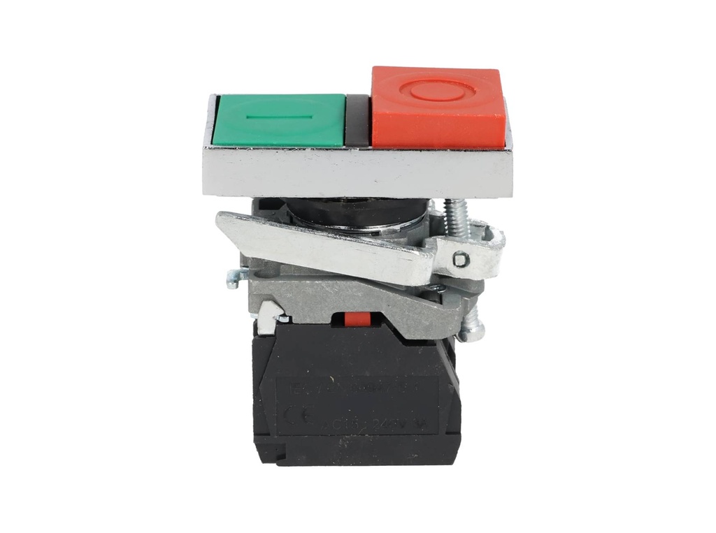 TP-XB4-DGR — BOTON PULSADOR METALICO DOBLE NA/NC 22mmVERDE/ROJO *NO SON A PRUEBA DE EXPLOSION*