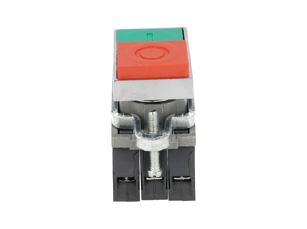 TP-XB4-DLGR — BOTON PULSADOR METALICO ROJO VERDE ILUMINADO 1NC 220/240VCA *NO SON A PRUEBA DE EXPLOSION*