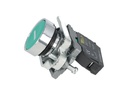 TP-XB4-G — BOTON PULSADOR METALICO VERDE NA 22mm CON SIMBOLO DE ENCENDIDO *NO SON A PRUEBA DE EXPLOSION*