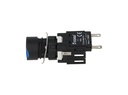D100YDM — BOTON PULSADOR 16mm, NO ILUMINADO AZUL, RASANTE MOMENTANEO RESTADO NDO INCLUYE 1CON NA (MAXIMO 2 CONTACTOS) 