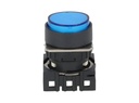 S16PR-E1B — BOTON PULSADOR 16mm, NO ILUMINADO AZUL, REDONDO  SIN CONTACTO INCLUIDO 