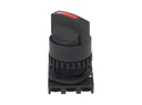 S2SR-S3R — SWITCH SELECTOR ROJO MANIJA CORTA, 22mm, 2 POSICIONES MANTENIDO