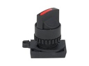 S2SR-S3R — SWITCH SELECTOR ROJO MANIJA CORTA, 22mm, 2 POSICIONES MANTENIDO
