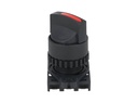 S2SR-S3R — SWITCH SELECTOR ROJO MANIJA CORTA, 22mm, 2 POSICIONES MANTENIDO