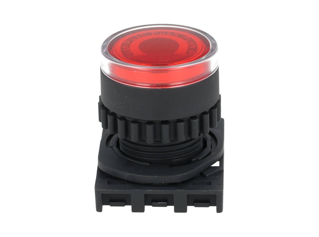 S2PR-P3R — S2PR-P3R — BOTON PULSADOR LED ROJO, 22MM