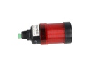 503-R024 — FAROLA ROTATIVA LED ROJO 50mm 24VCA/CD CON BUZZER 80DB BARRENO BASE 22mm