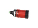 503-R110 — FAROLA ROTATIVA LED ROJO 50mm 110VCA CON BUZZER 80DB, BARRENO BASE 22mm