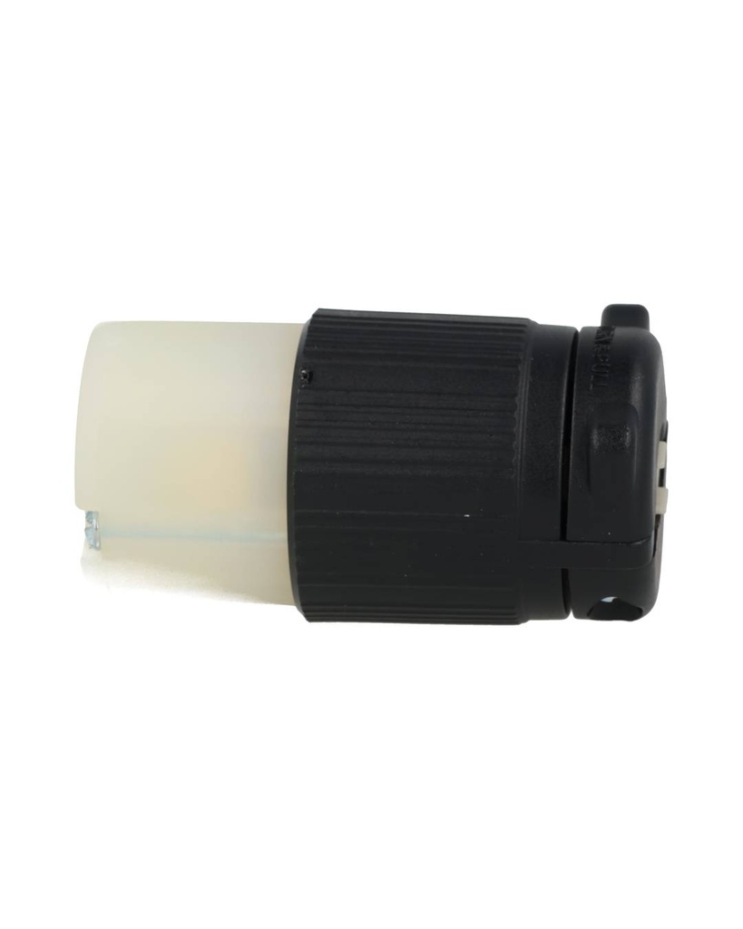 J-707 — CONTACTO INDUSTRIAL CON SEGURO 15A/250VCA2 POLOS (1 FASE) + TIERRA, TOMA AEREA