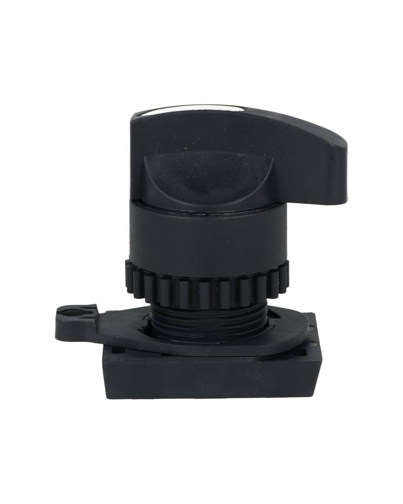 S2SR-S8W — SWITCH SELECTOR BLANCO MANIJA LARGA, 22mm, 3 POSICIONES MANTENIDO