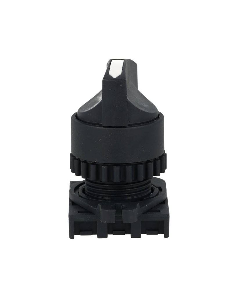 S2SR-S8W — SWITCH SELECTOR BLANCO MANIJA LARGA, 22mm, 3 POSICIONES MANTENIDO