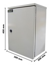 Gabinete Galvanizado Nema 3r Chapa 400x300x200mm Tpmeg403020