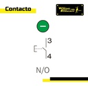 Caja + Botón Pulsador Verde Start +1na 3a 240v Tp-bb1no 2pza