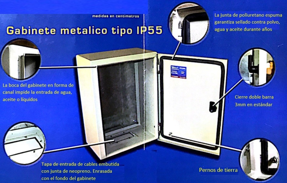 Gabinete Metálico Nema Con Chapa Tekno Powers Tpme302015
