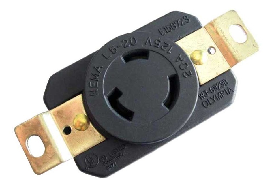 Clavijas/tomas Tipo Nema 20a, 125vca, 2 Polos Tekno Powers 