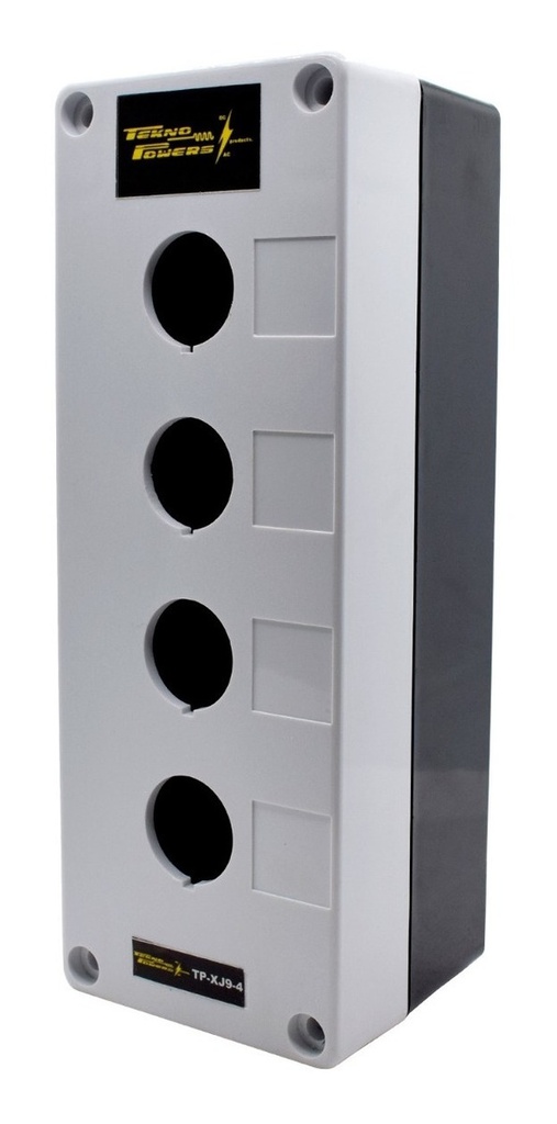 Caja Plástica De 4 Orificios 22mm Tekno Powerstp-xj9-4 2pzas
