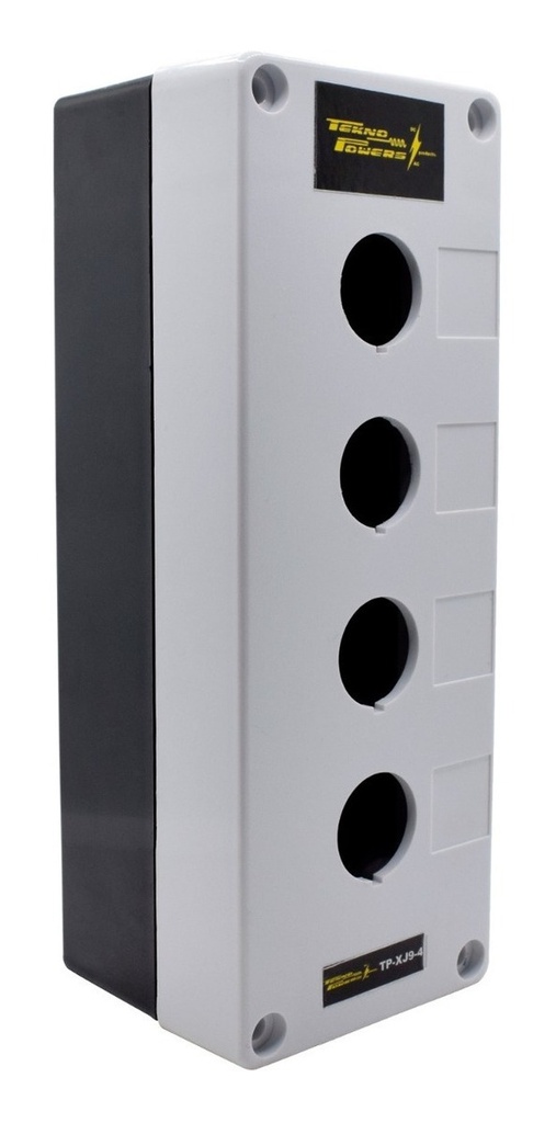 Caja Plástica De 4 Orificios 22mm Tekno Powerstp-xj9-4 2pzas